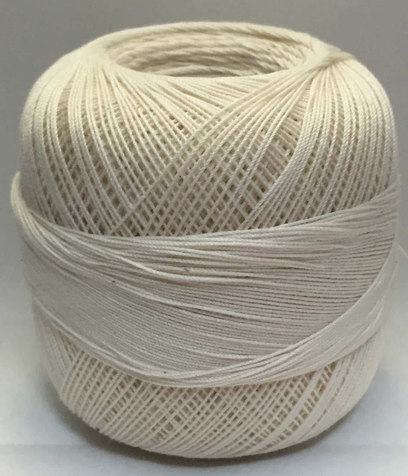 South Maid - Hilo de algodón para ganchillo, talla 10, color crema