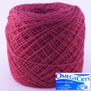 HILO OMEGACRYS 12PZ  40g  C243 ROJO VINO